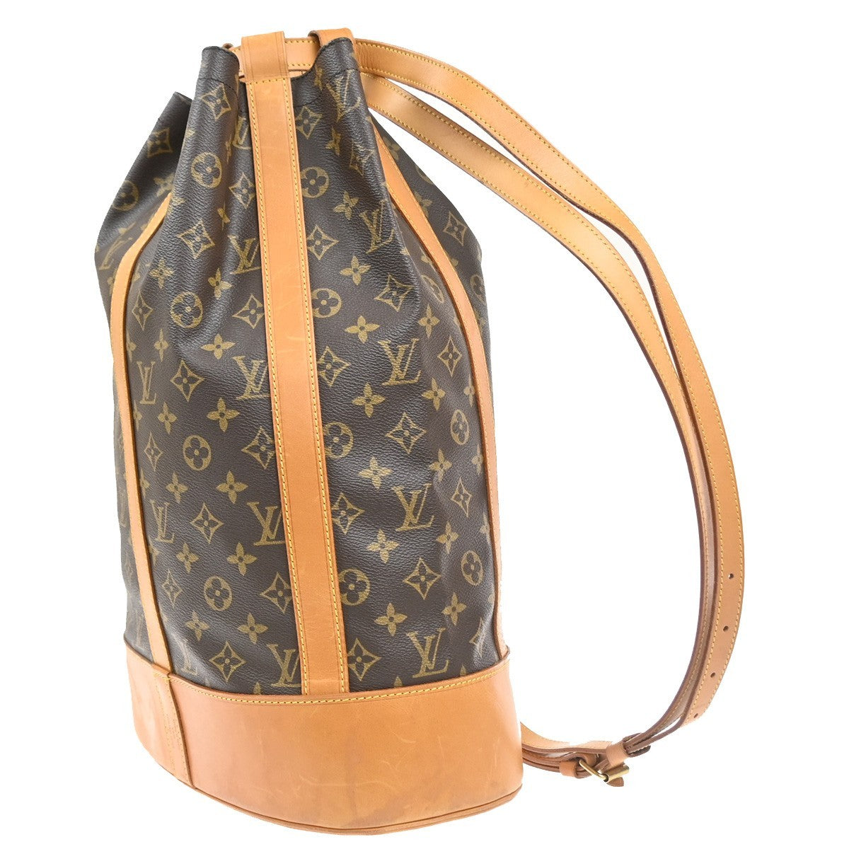 LOUIS VUITTON LV Randonnee GM Shoulder Bag Monogram Leather Brown M42244 15MA523