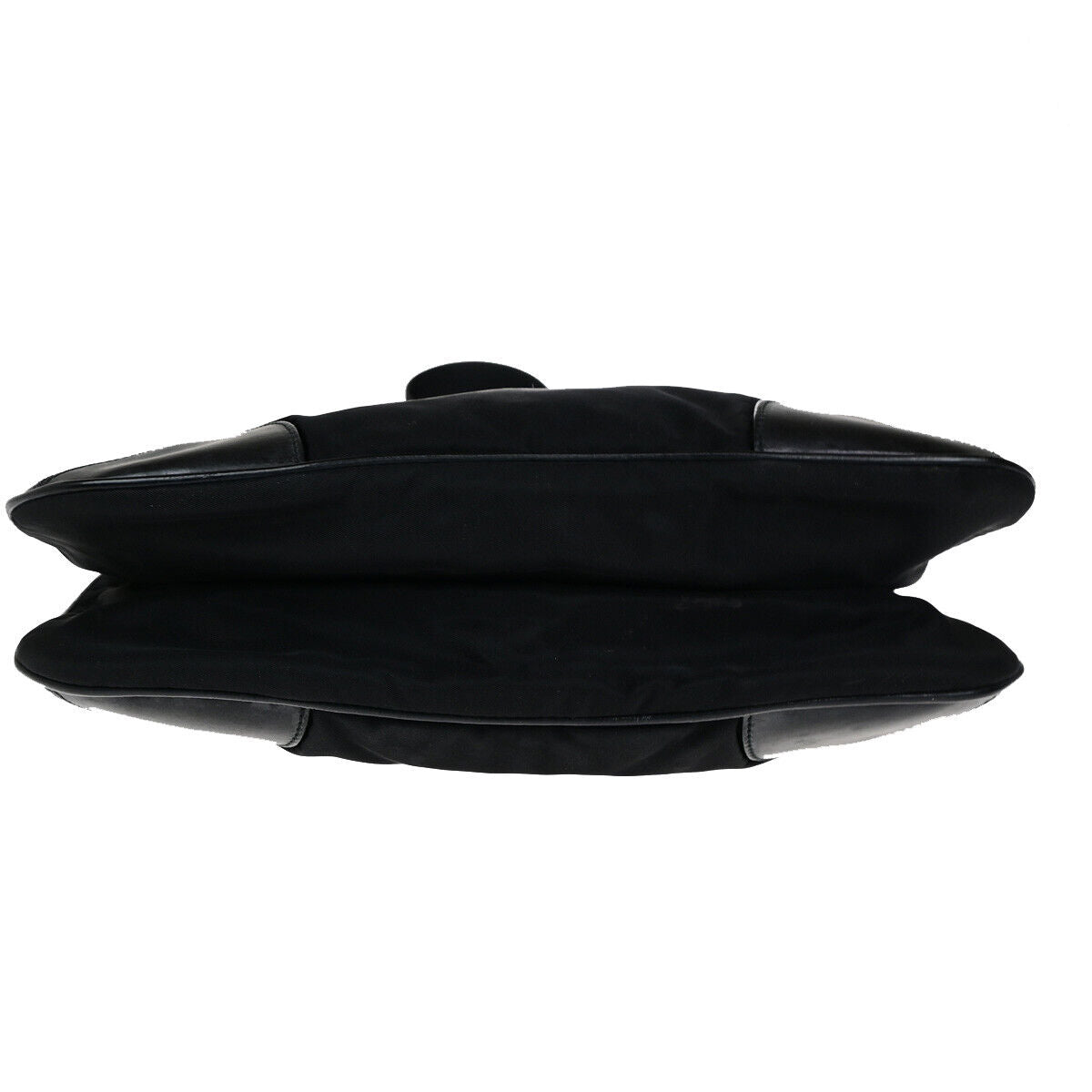 PRADA Logo Tessuto Crossbody Shoulder Bag Nylon Leather Black SHW Italy 67YG497