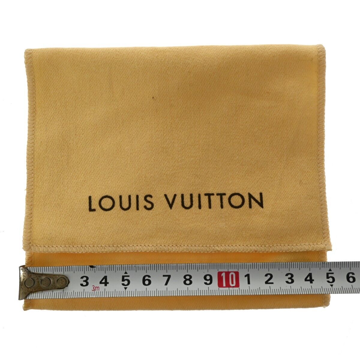 LOUIS VUITTON Logo 10 Set Dust Bag Drawstring Canvas Cotton Beige Brown 09GA871