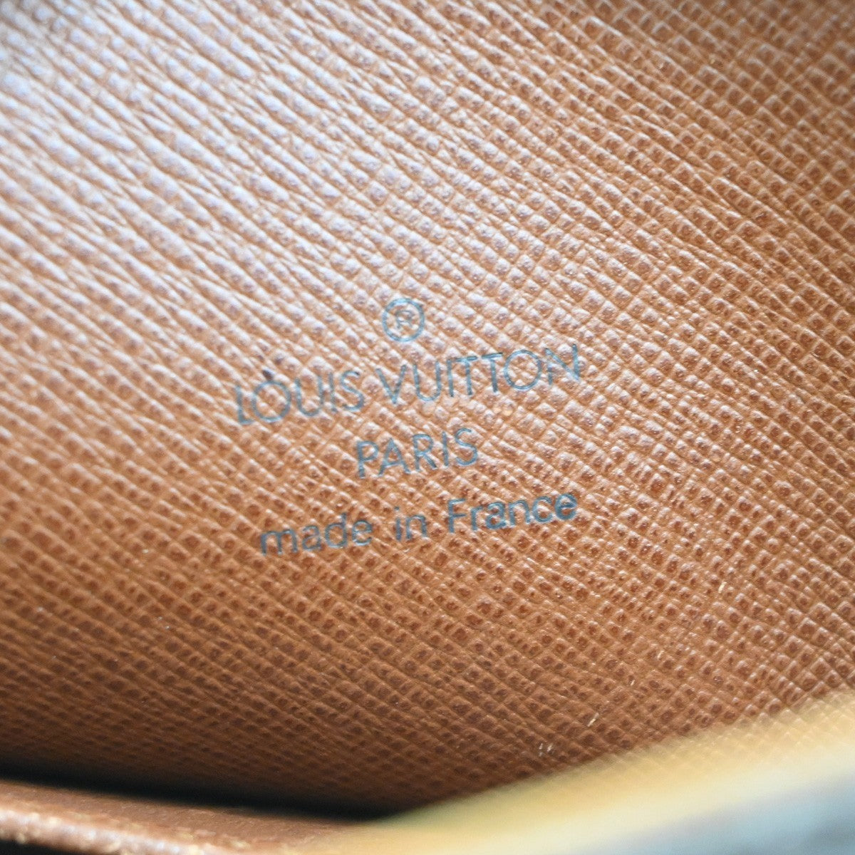 LOUIS VUITTON Logo Drouot Shoulder Bag Monogram Leather Brown M51290 74KD177