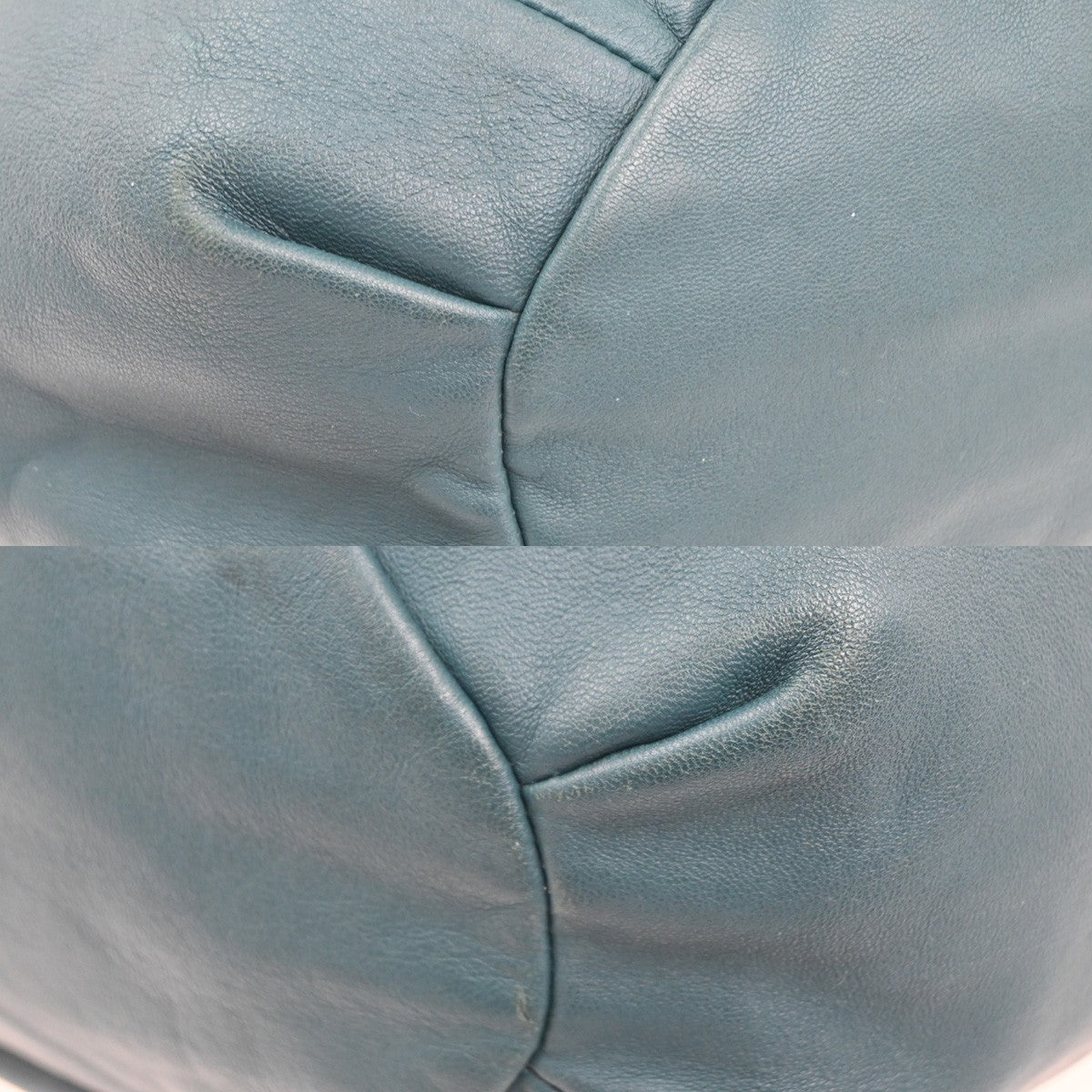 BOTTEGA VENETA Logo Intrecciato Shoulder Hand Bag  Leather Green Italy 12RL726