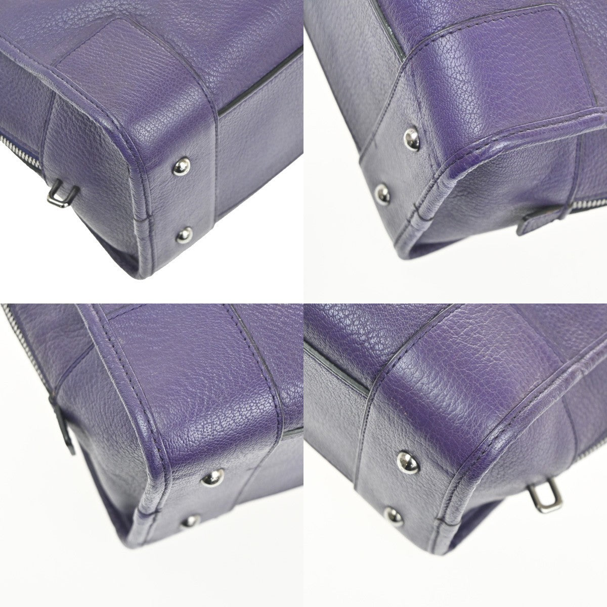 LOEWE Anagram logo Amazona 28 handbag suede Leather Purple Spain SHW 50RL795