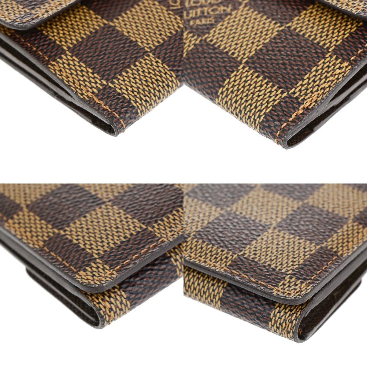 LOUIS VUITTON Ludlow Coin Case Wallet Bifold Damier Ebene Leather N62925 69EB052