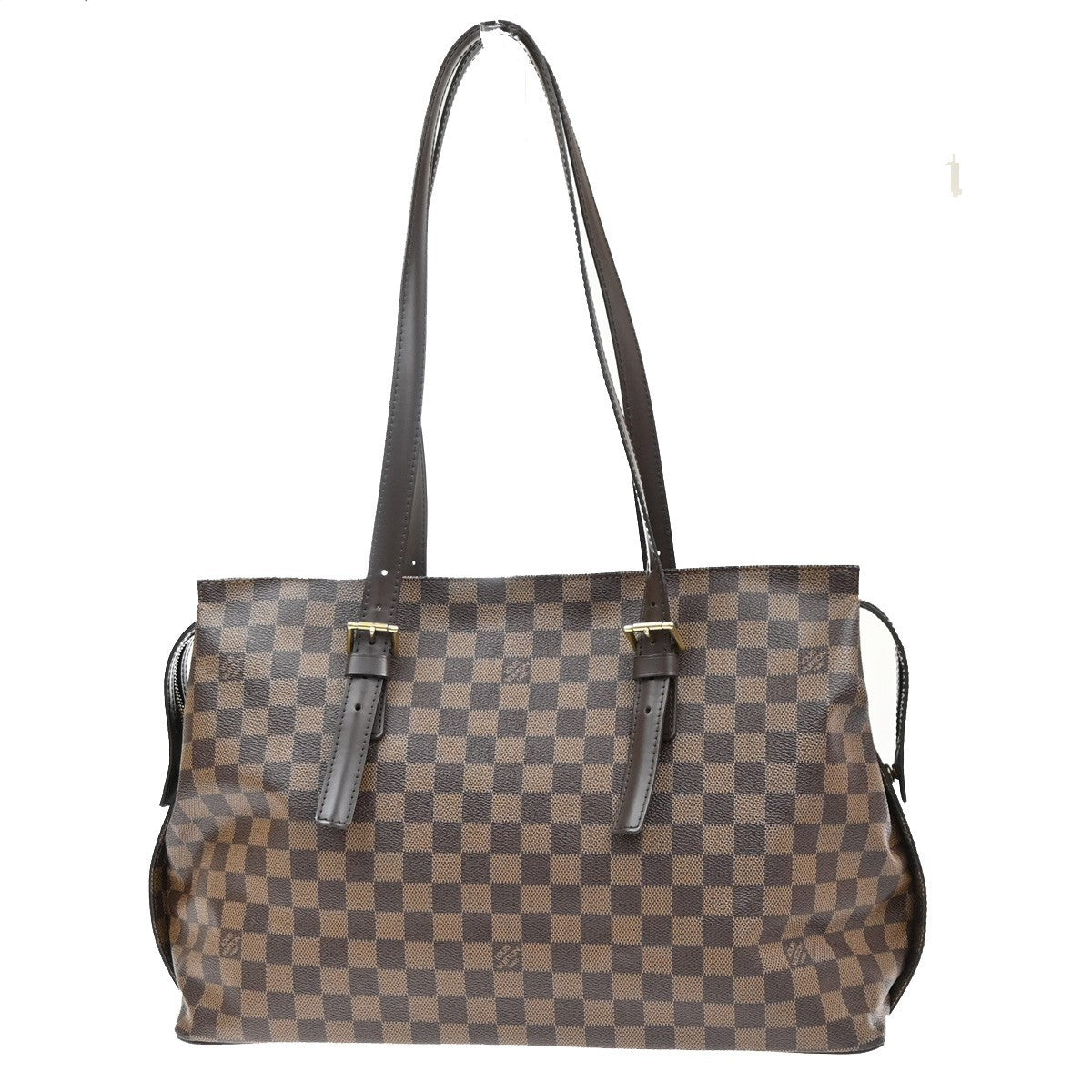 LOUIS VUITTON Chelsea Shoulder Tote Bag Damier Ebene Leather BN N51119 89MA623