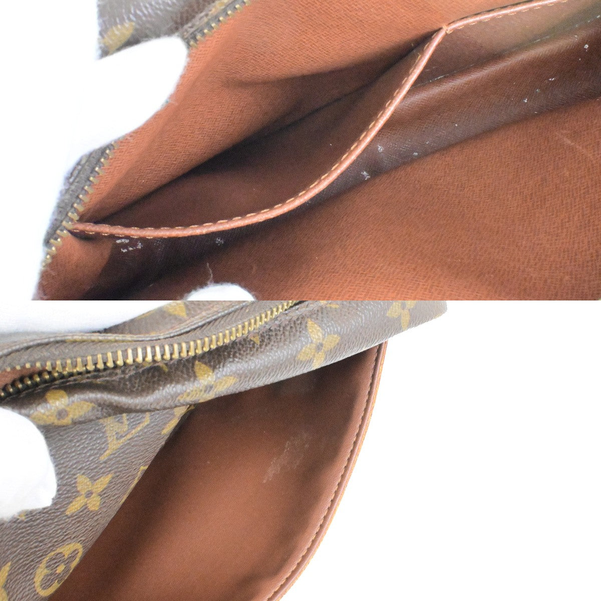 LOUIS VUITTON Compiegne 28 Clutch Hand Bag Monogram Leather Brown M51845 61YH084