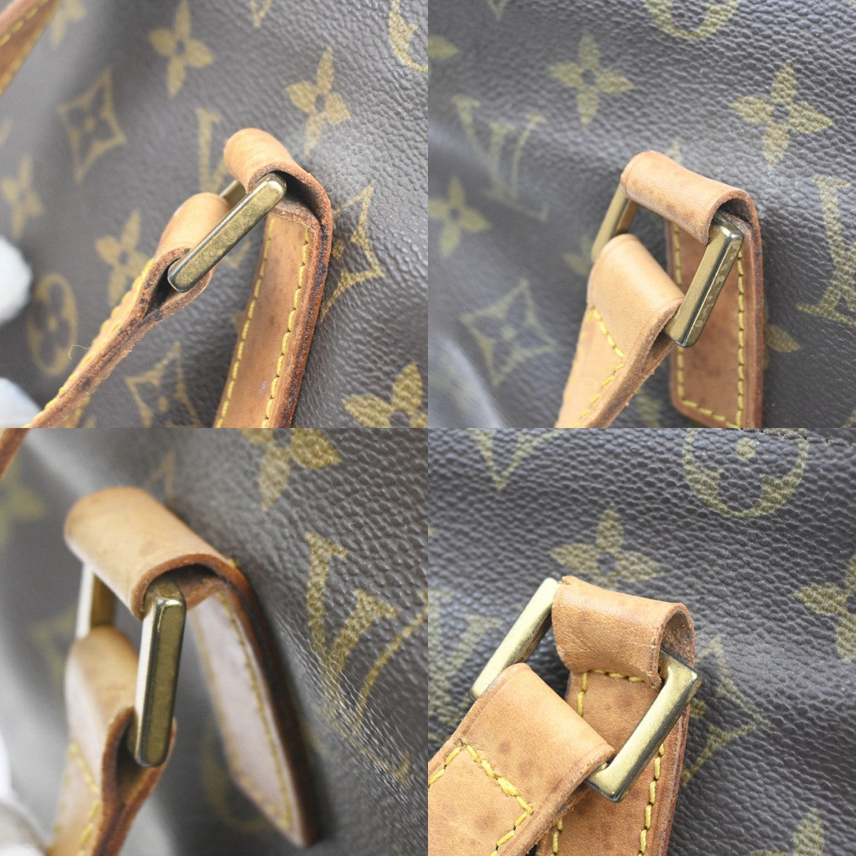 LOUIS VUITTON Cabas Piano Shoulder Bag Monogram Leather Brown M51148 73CA799