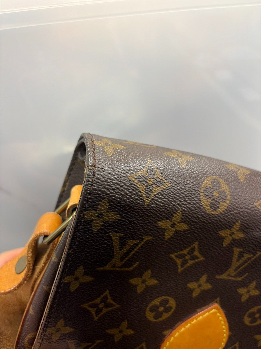 LOUIS VUITTON Cartouchiere MM Shoulder Bag Monogram Leather Brown M51253 82YJ225