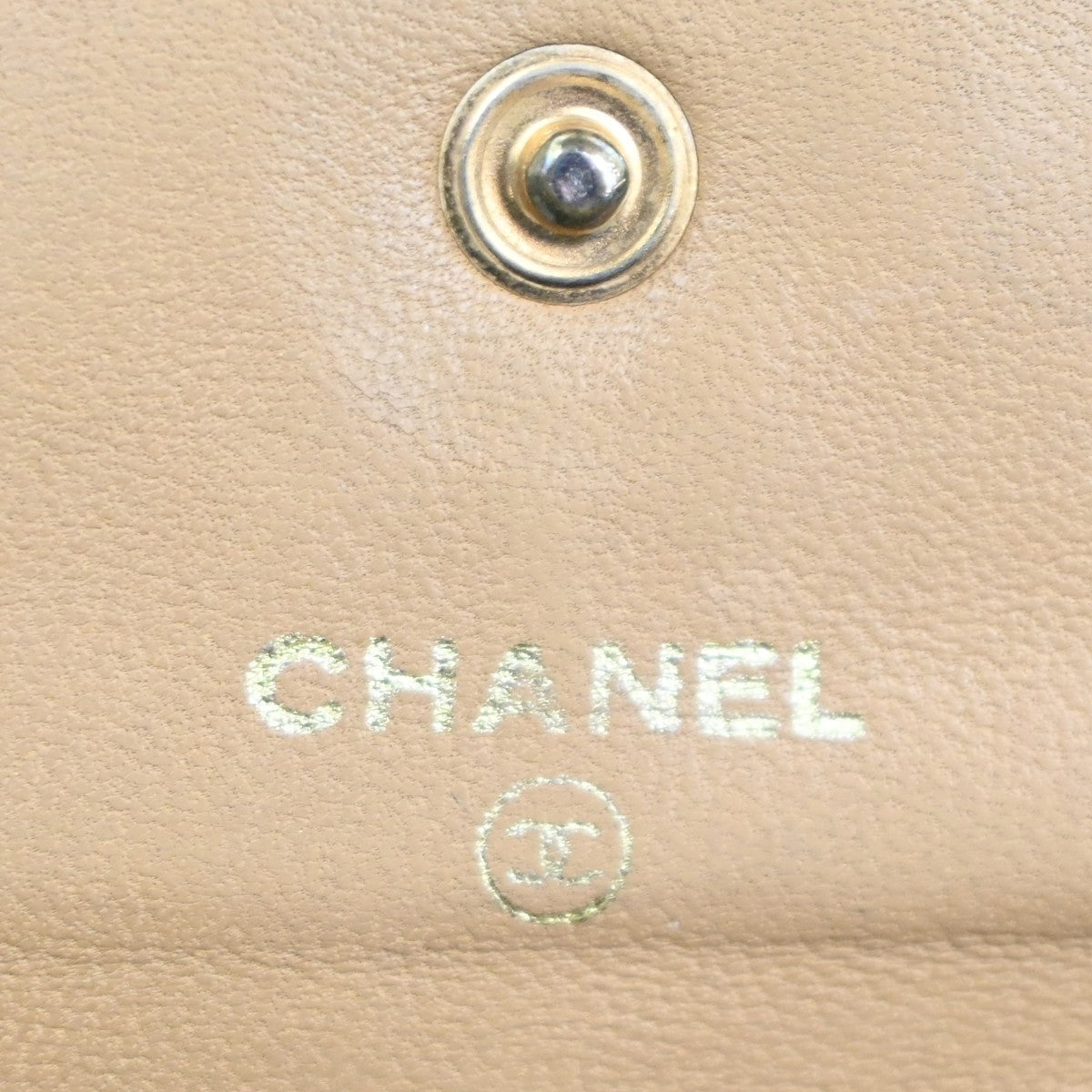 CHANEL CC 2 Set Wallet Cigarette Case Grained Calfskin Leather BE BK 68KC478