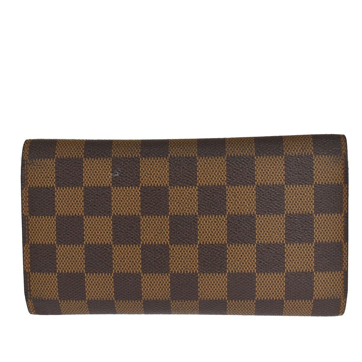 LOUIS VUITTON International Trifold Wallet Damier Leather Brown N61215 36SH437