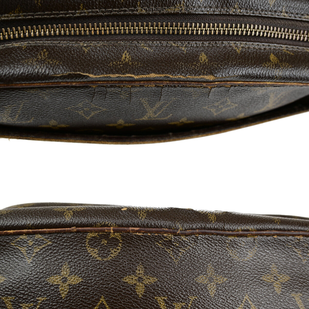 LOUIS VUITTON Compiegne 28 Clutch Hand Bag Monogram Leather Brown M51845 01YG773