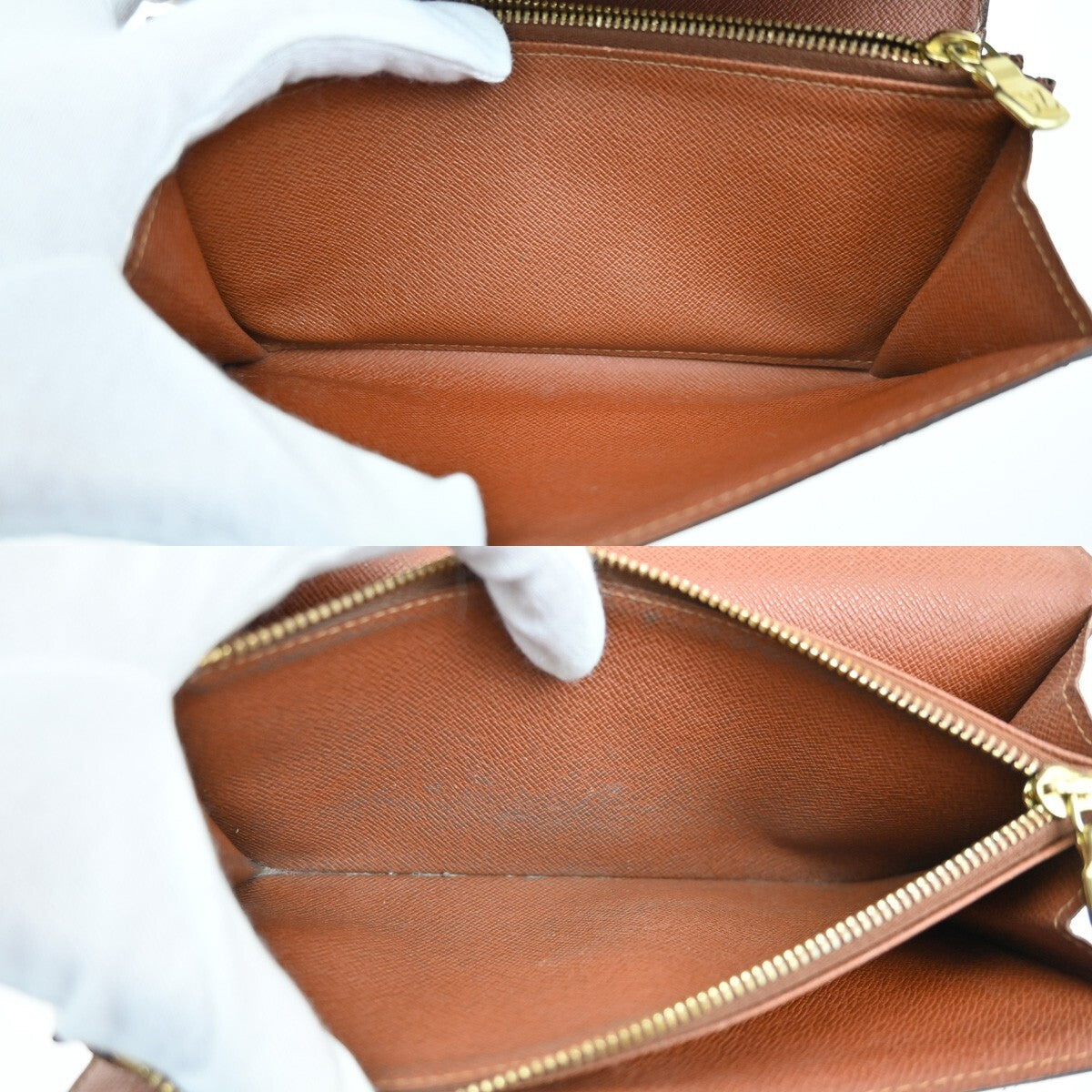 LOUIS VUITTON Porte Monnaie Credit Long Wallet Monogram Leather M61725 04EE178