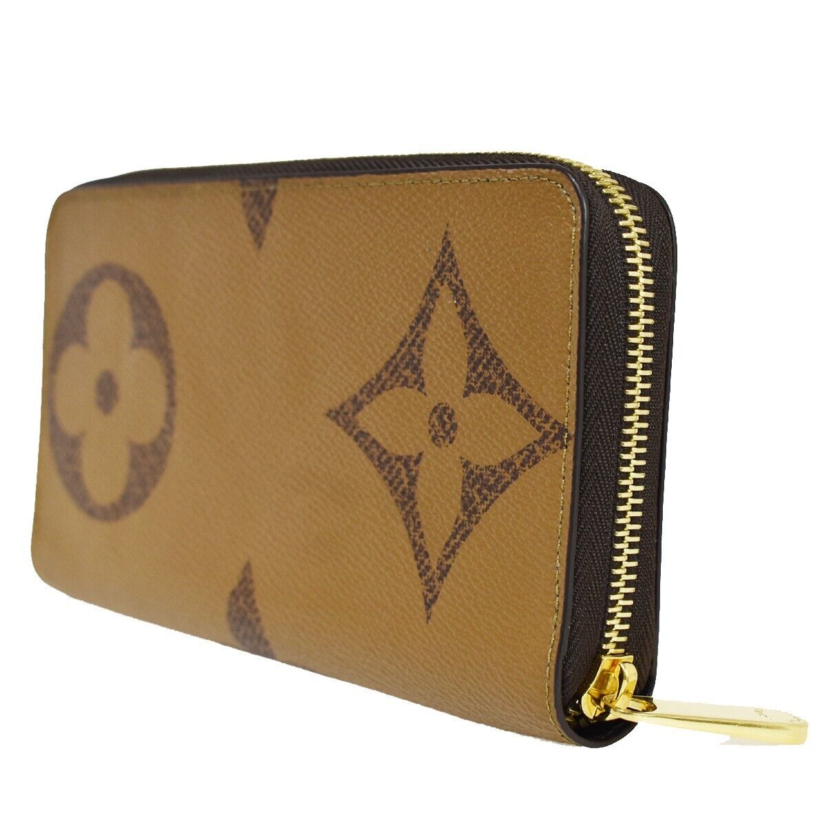 LOUIS VUITTON Zippy Wallet Purse Monogram Giant Reverse Brown M69353 58RC954