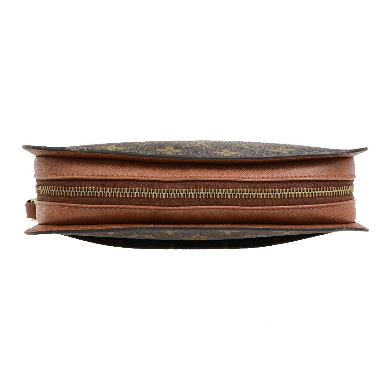 LOUIS VUITTON Orsay Clutch Hand Bag Monogram Leather Brown France M51790 30ED859