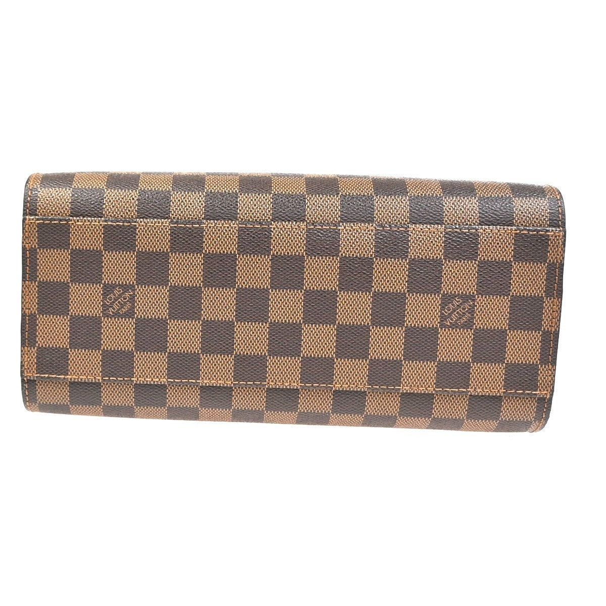 LOUIS VUITTON Triana Hand Bag Damier Ebene Leather Brown France N51155 18CA816