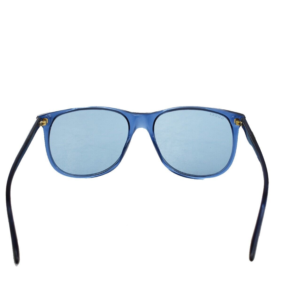 GUCCI Logo Sunglasses Eye Wear Plastic Metal Blue GG0263S 003 Italy 68JH058
