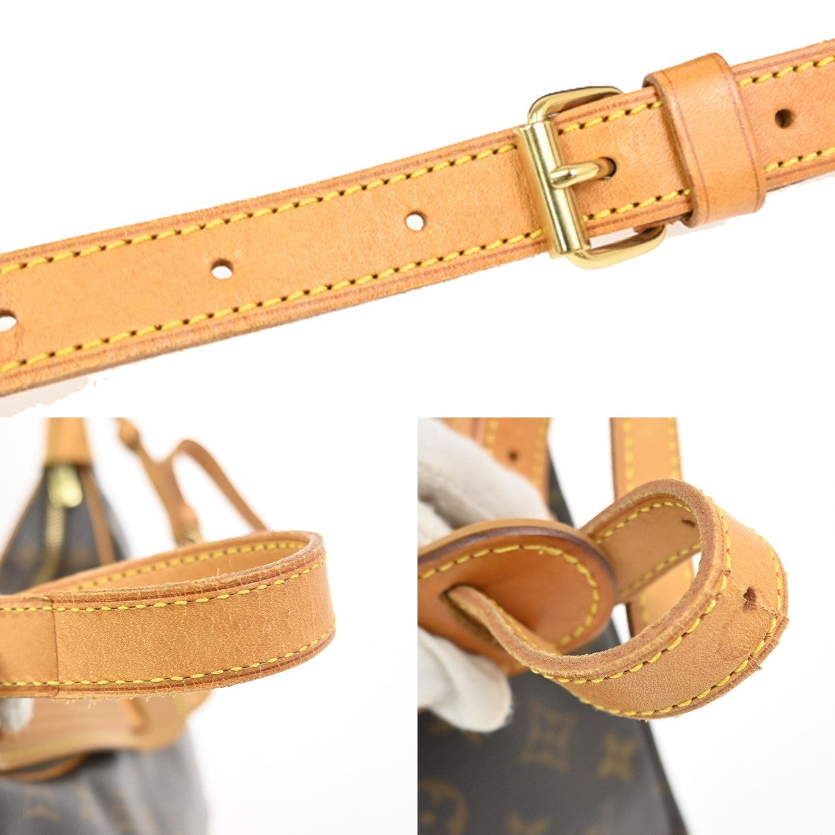 LOUIS VUITTON Boulogne 30 Shoulder Bag Monogram Leather Brown M51265 77YJ024