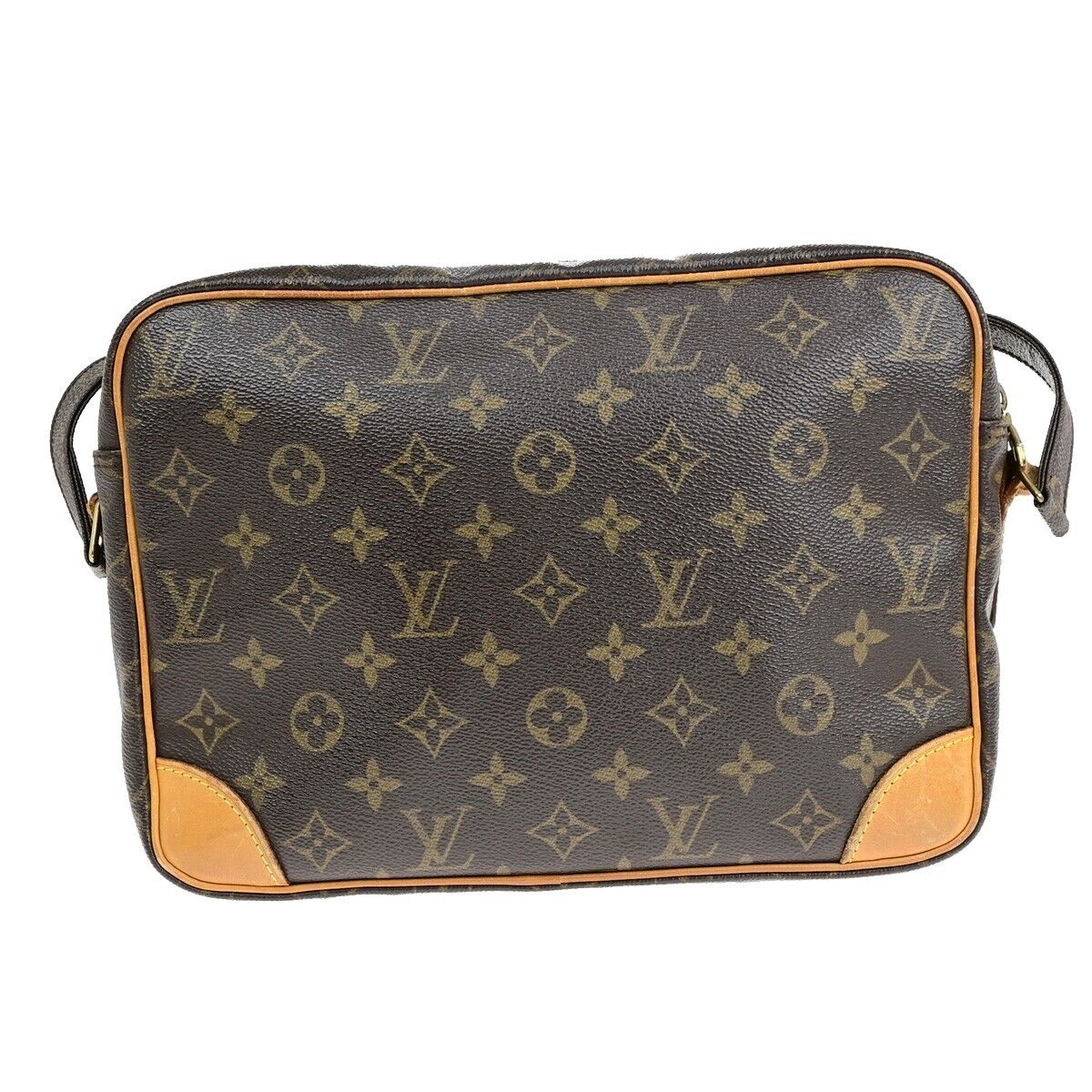 LOUIS VUITTON Nile Crossbody Shoulder Bag Monogram Leather Brown M45244 35EB725