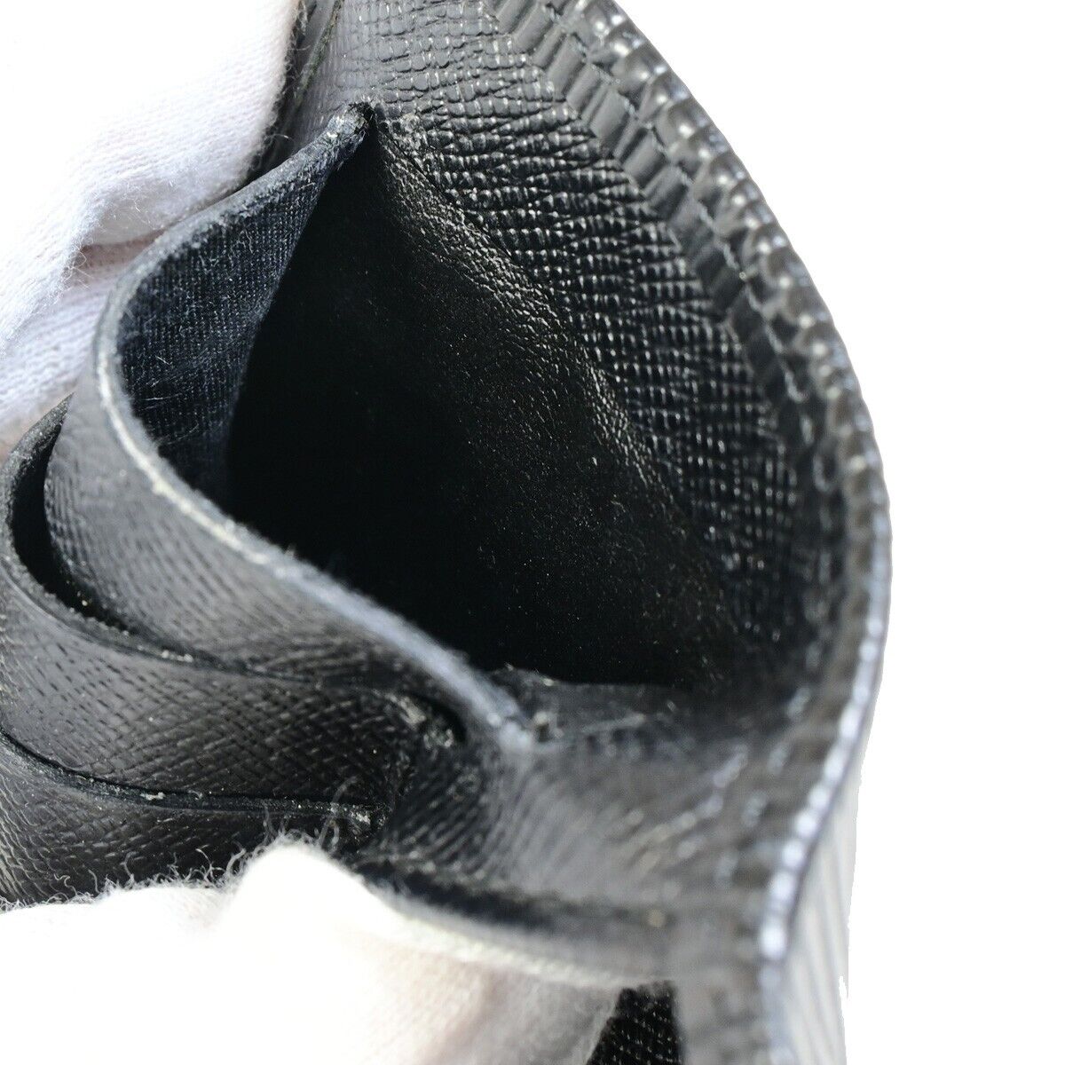 LOUIS VUITTON Portefeuille Viennois Long Wallet Epi Leather Black M63242 05FB089