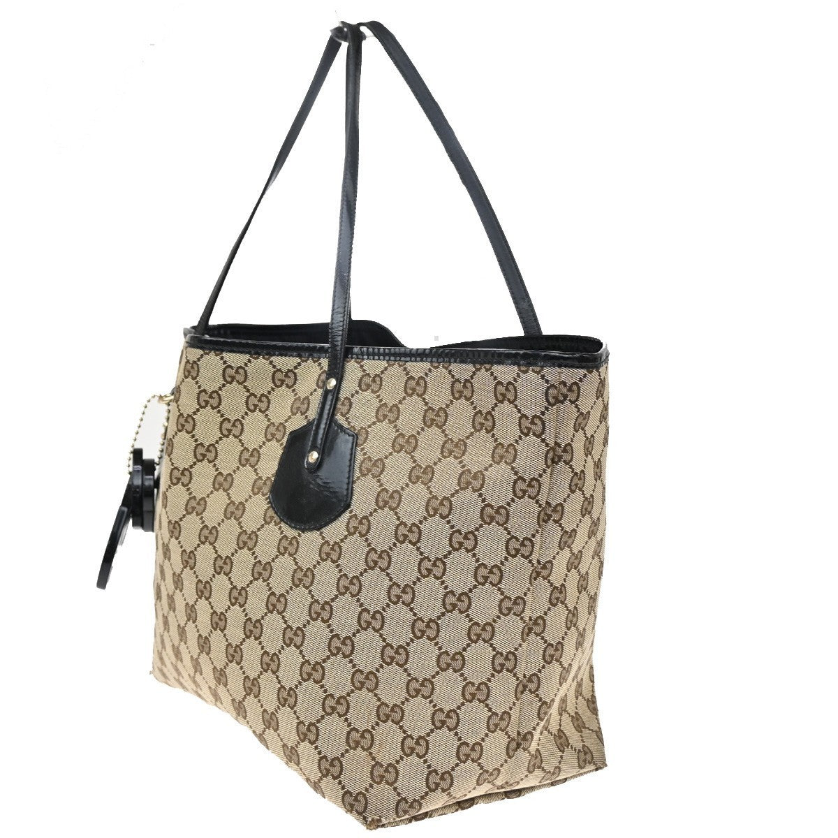 GUCCI GG Jolie Shoulder Hand Tote Bag Patent Leather Brown GHW 30CA363