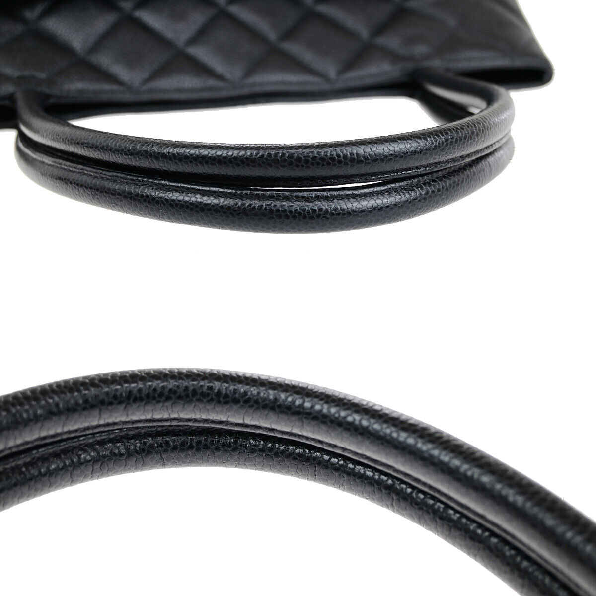 CHANEL CC Medallion Matelasse Shoulder Bag Caviar Skin Leather BK SHW 678RJ970