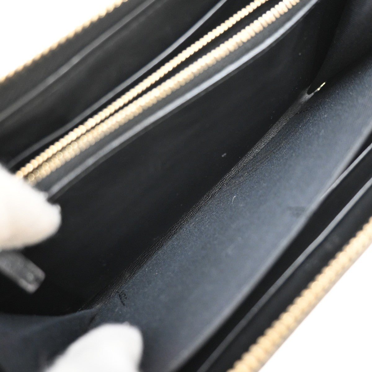 FENDI By The Way Logo Long Zip Around Wallet Leather Black GHW Italy 67KP310