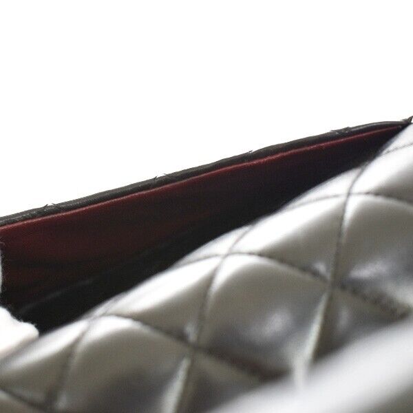 CHANEL CC Matelasse 25 Hand Bag Leather Black Gold France Vintage 759LC173