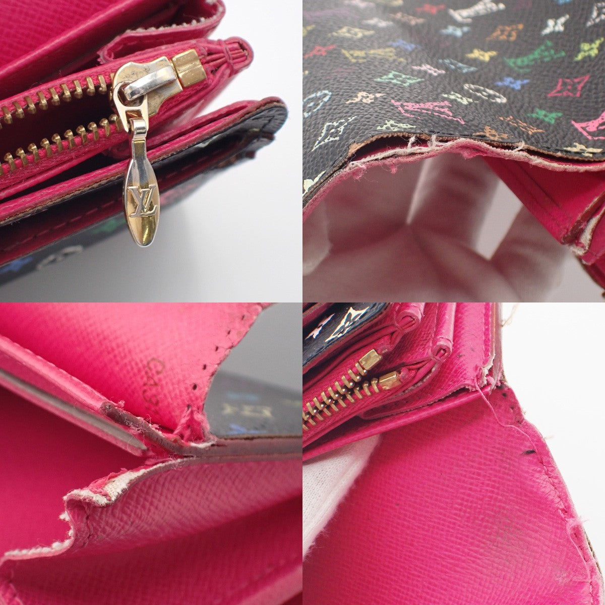 LOUIS VUITTON Portefeuille Sarah Long Wallet Monogram Multi Black M60005 60KC952