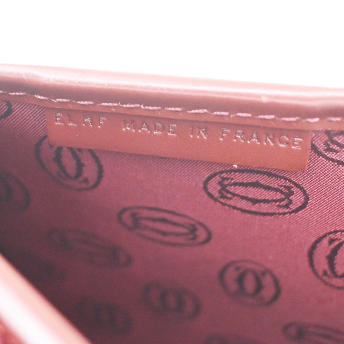 CARTIER 2C Logo Shoulder Crossbody Bag Leather Red GHW France 35YJ122