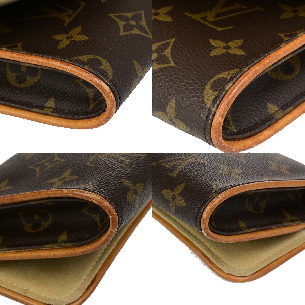 LOUIS VUITTON Pochette Twin GM 2Way Shoulder Bag Monogram Brown M51852 80ED239