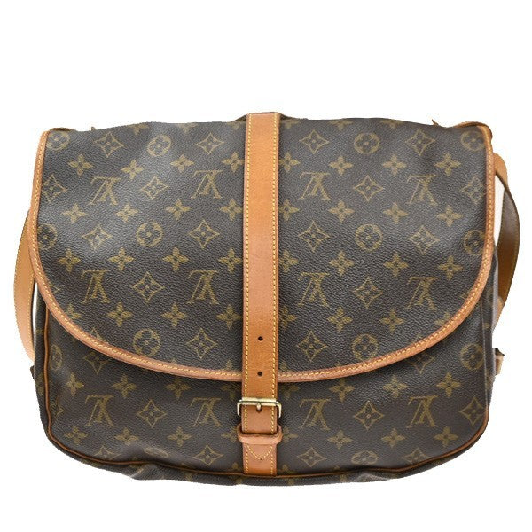 LOUIS VUITTON Saumur 35 Shoulder Bag Monogram Leather BN France M42254 13MA609
