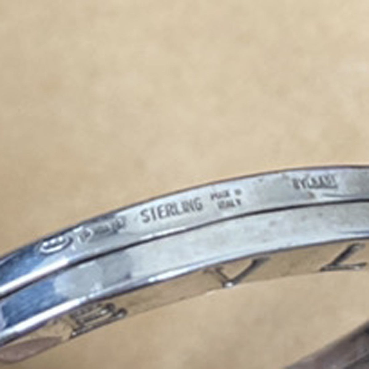 BVLGARI Logo Key Ring Silver Ag 925 Accessory Italy 02EG277