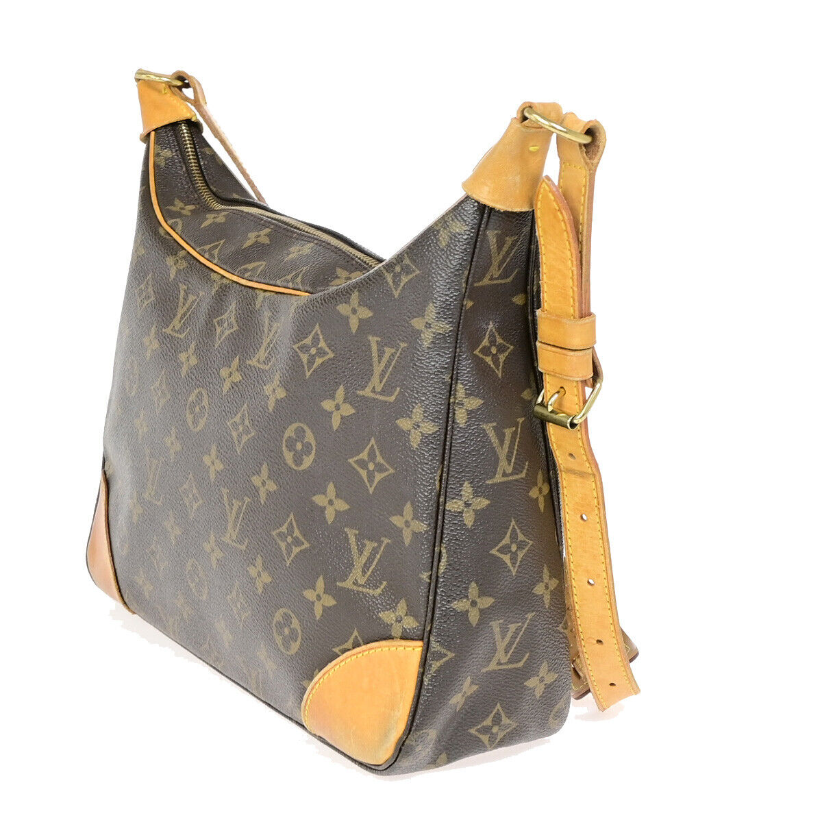 LOUIS VUITTON Boulogne 30 Shoulder Bag Monogram Leather Brown M51265 79YF136