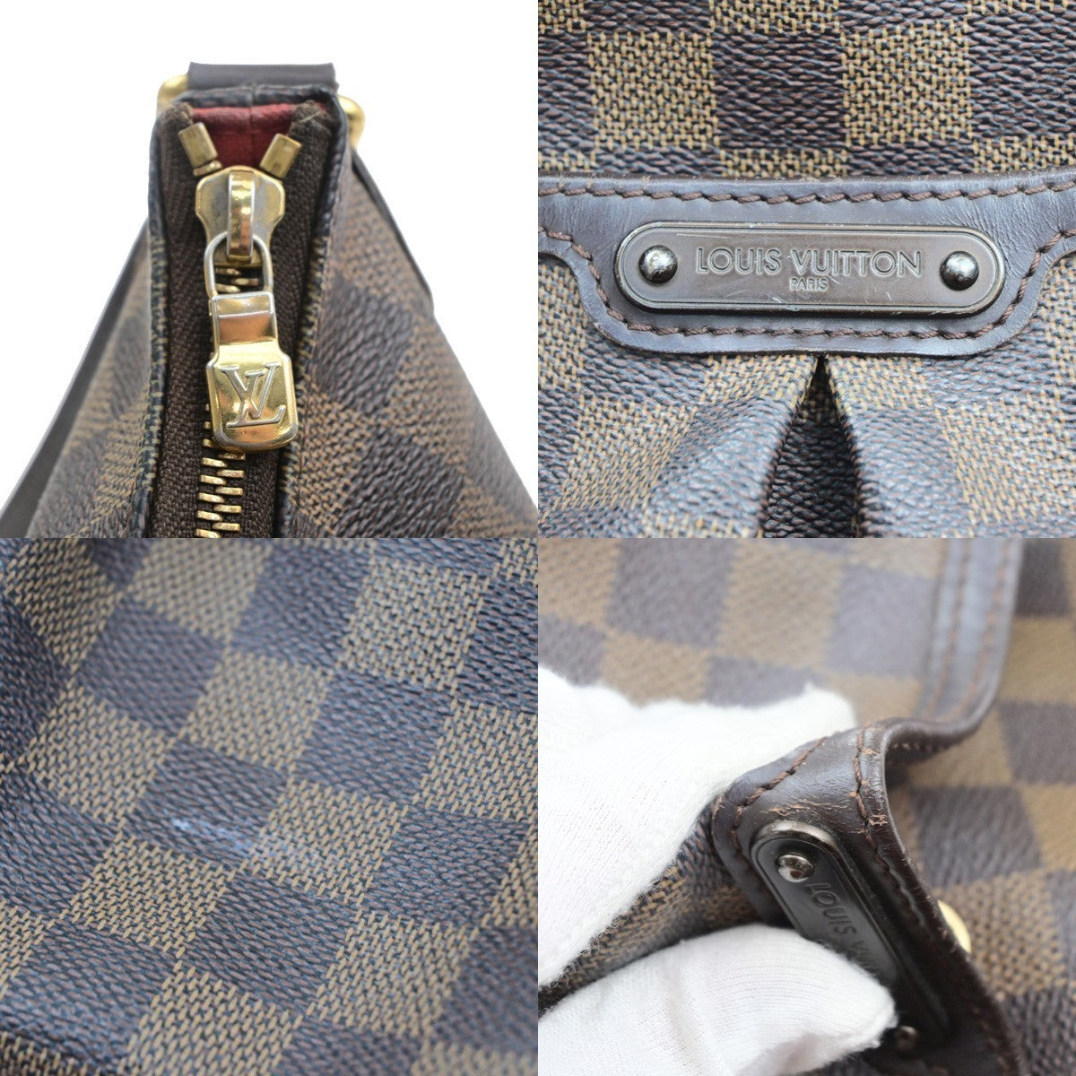 LOUIS VUITTON Bloomsbury PM Shoulder Bag Damier Leather Brown N42251 11MA719