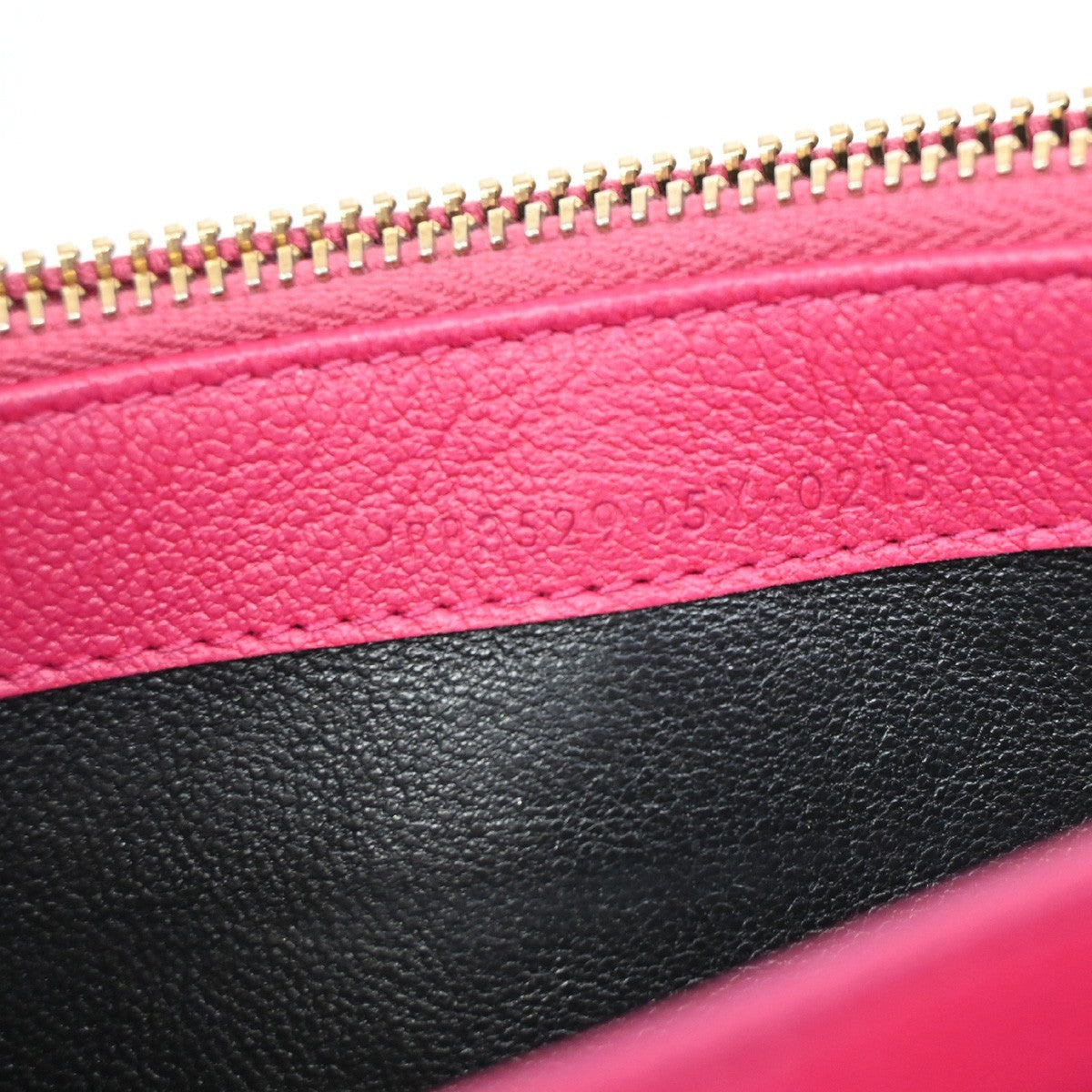YVES SAINT LAURENT YSL Logo Belle De Jour Long Wallet Leather Pink GHW 66KB977