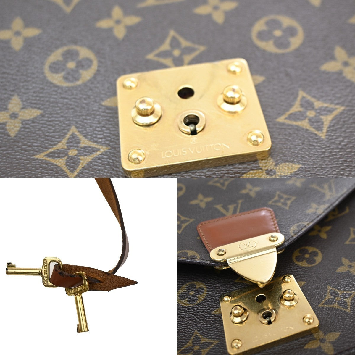 LOUIS VUITTON Monceau 28 2Way Hand Bag Monogram Leather BN France M51185 88CA327