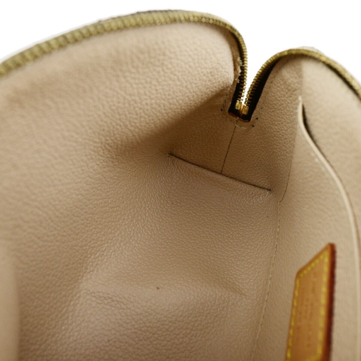 LOUIS VUITTON Pochette Cosmetic Pouch Monogram Leather Brown BN M47515 76EB750