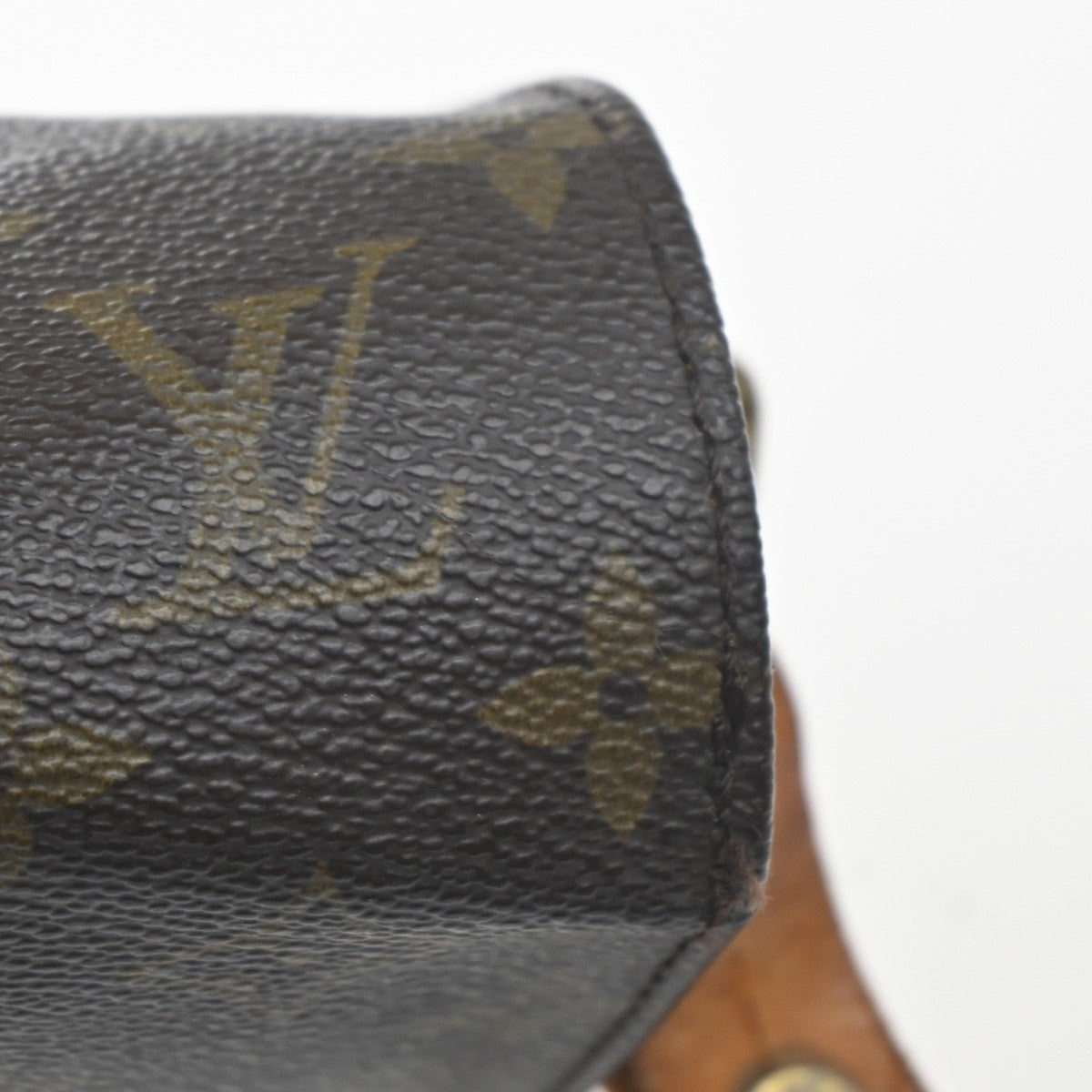 LOUIS VUITTON Cartouchiere MM Shoulder Bag Monogram Leather Brown M51253 31KC706