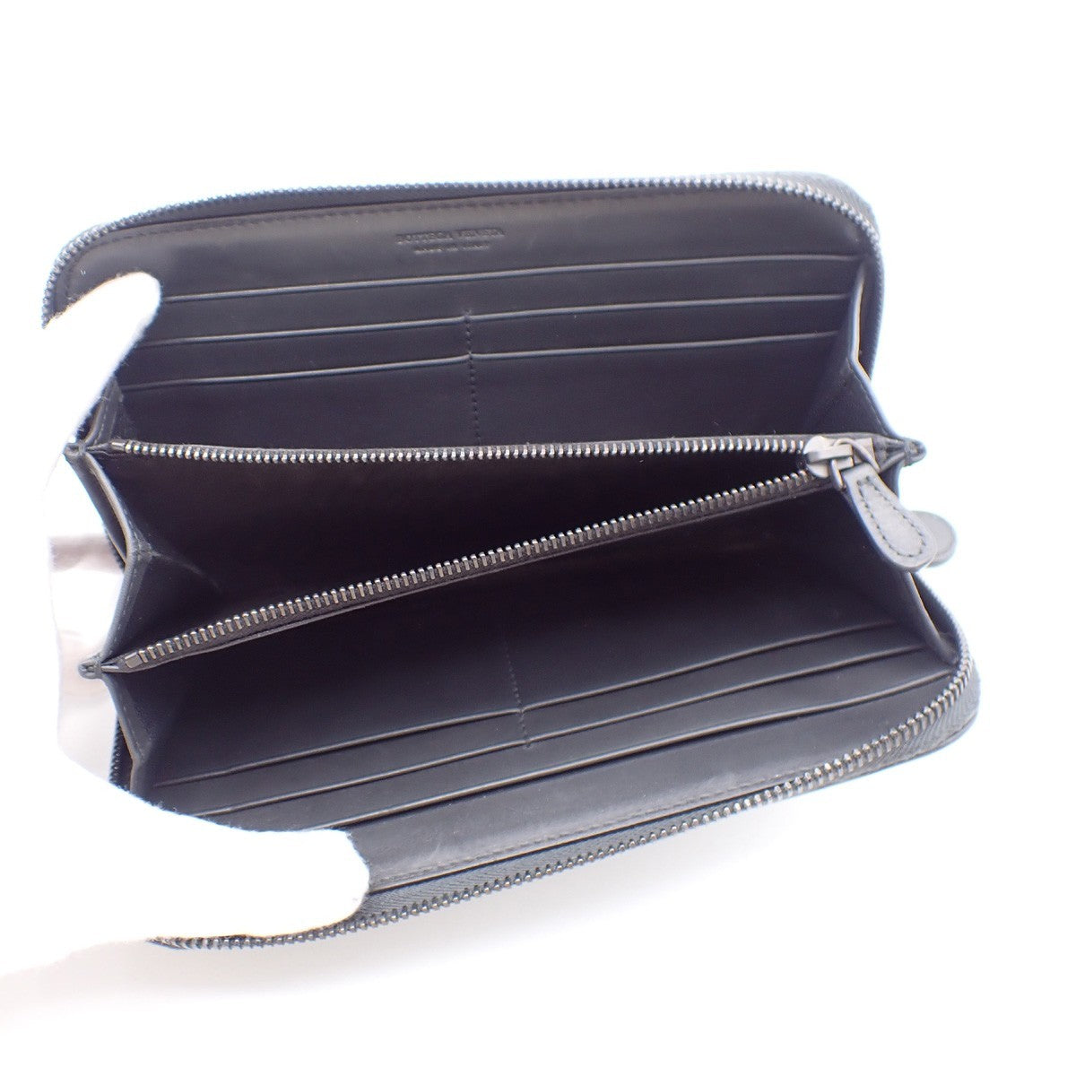 BOTTEGA VENETA Intrecciato Long Zipper Around Long Wallet Leather GY 64AA144