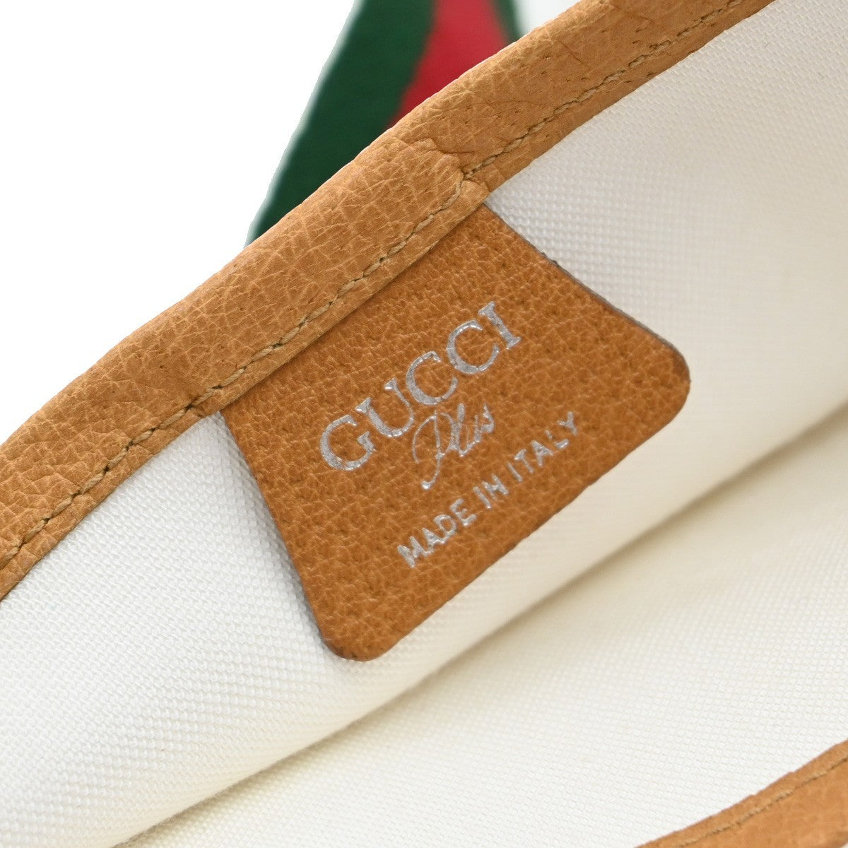 GUCCI PLUS GG Pattern Sherry Shoulder Tote Bag PVC Leather White 62KB304