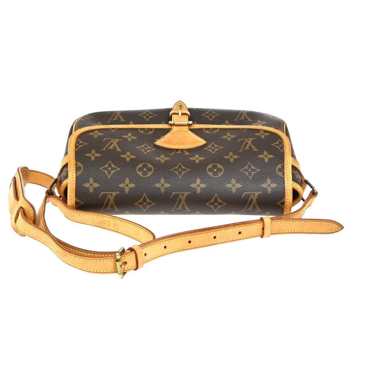 LOUIS VUITTON Sologne Shoulder Bag Monogram Leather Brown France M42250 93YJ062