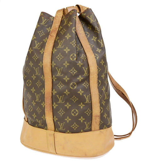 LOUIS VUITTON LV Randonnee GM Shoulder Bag Monogram Leather Brown M42244 37SJ509
