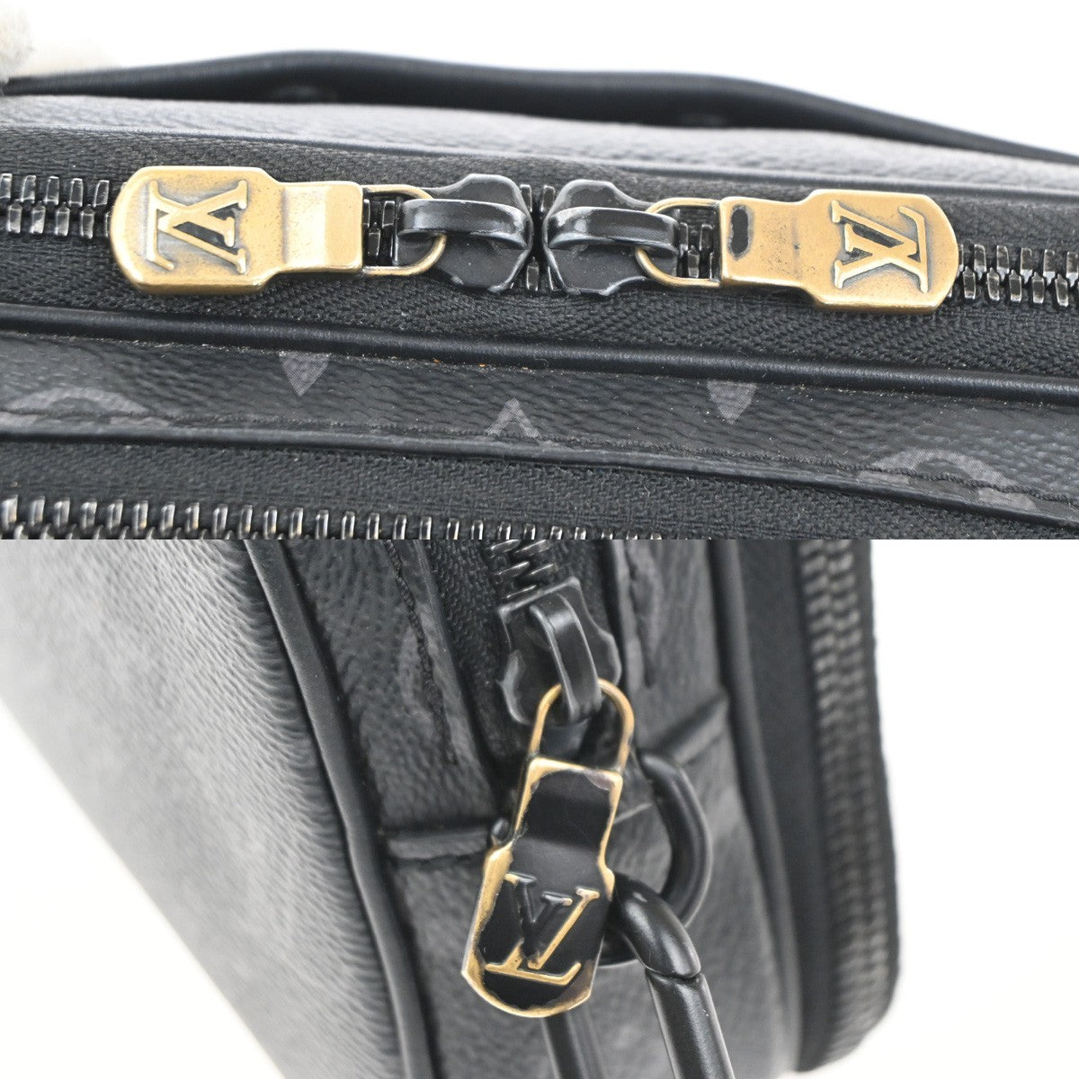 LOUIS VUITTON Alpha Wearable Shoulder Bag Monogram Eclipse Black M82542 660MA337