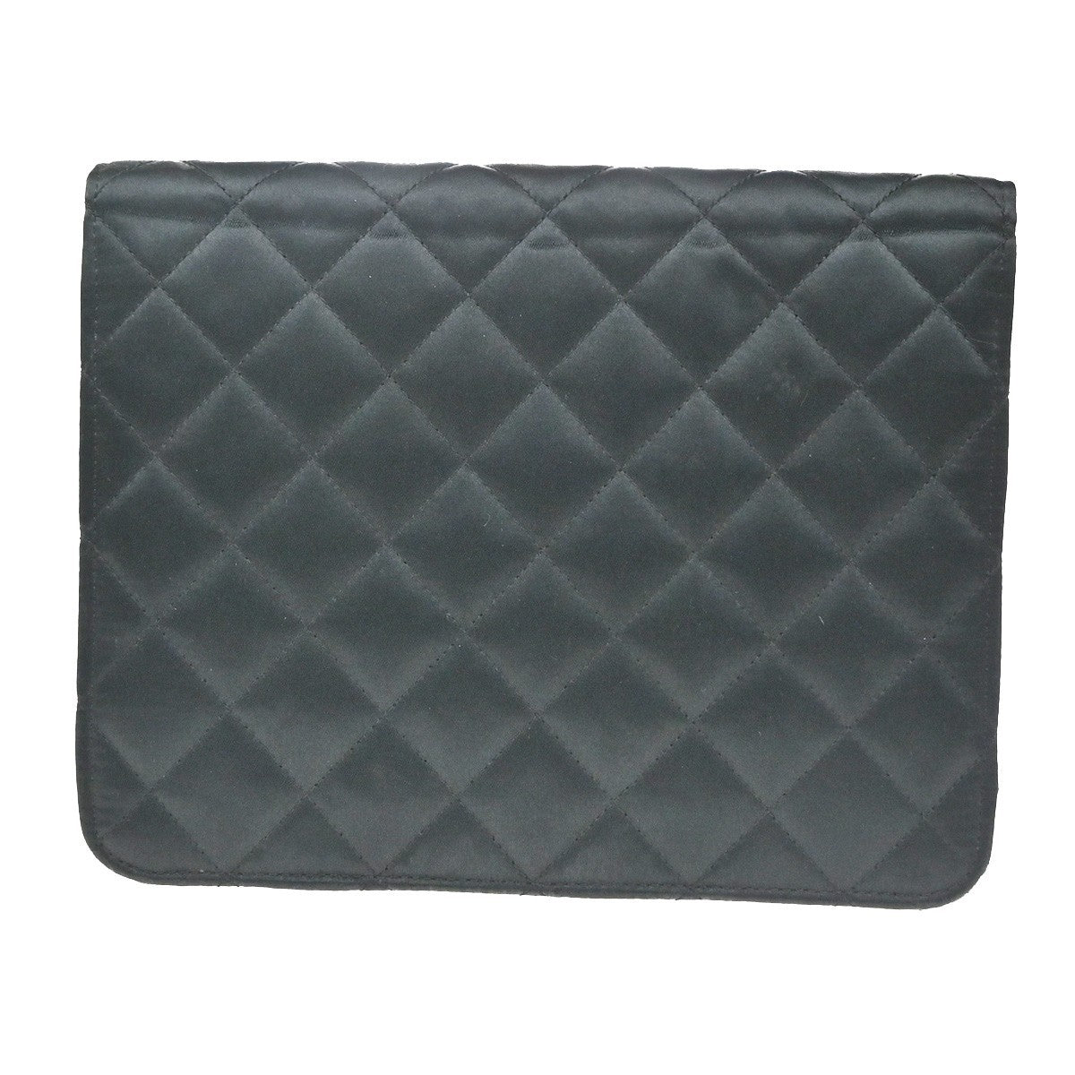 CHANEL CC Logo Mini Matelasse Chain Shoulder Bag Satin BK GHW Vintage 307RQ020