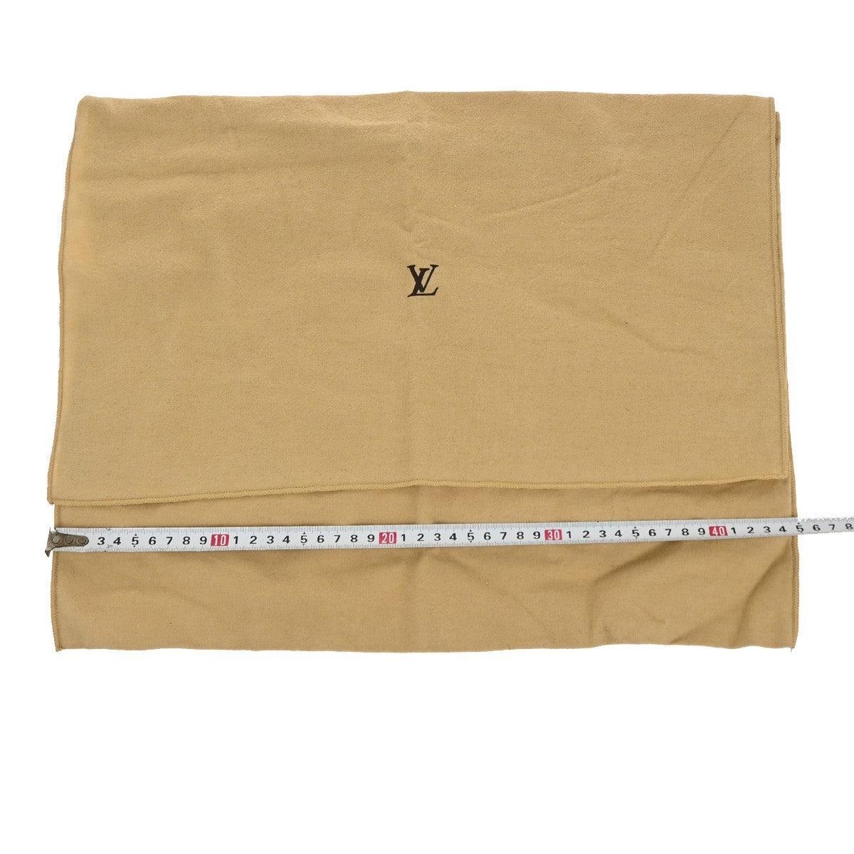LOUIS VUITTON Logo 10 Set Dust Bag Drawstring Canvas Cotton Beige Brown 09KC805