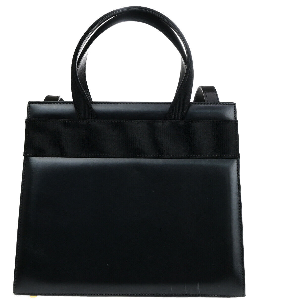 SALVATORE FERRAGAMO Vara 2Way Shoulder Hand Bag Leather Black GHW Italy 35YF579