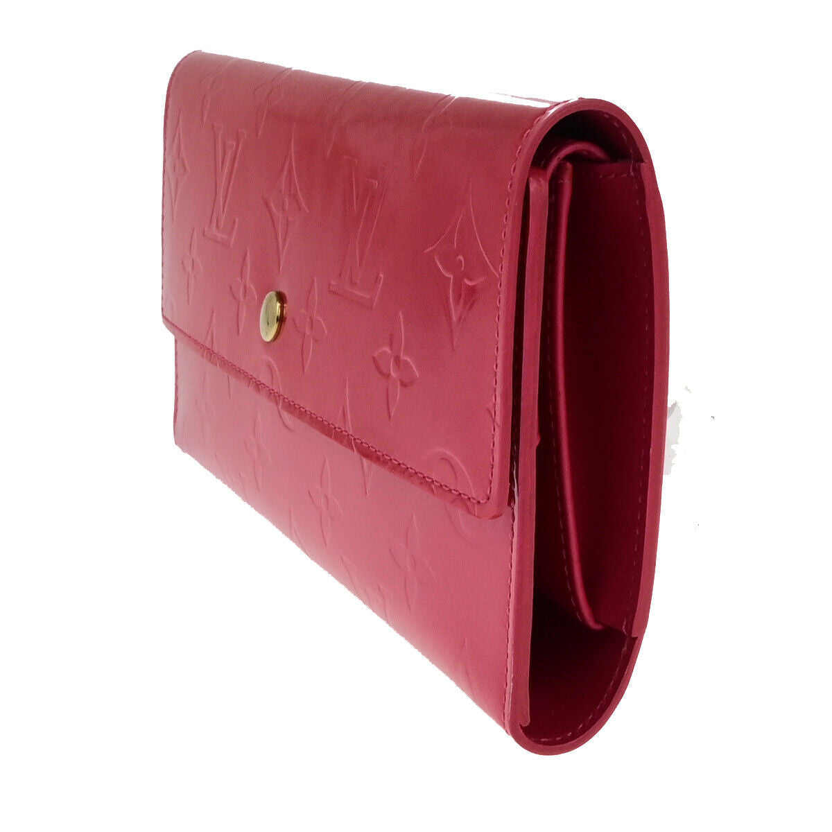 LOUIS VUITTON International Long Wallet Monogram Vernis Pink M91246 34YG764