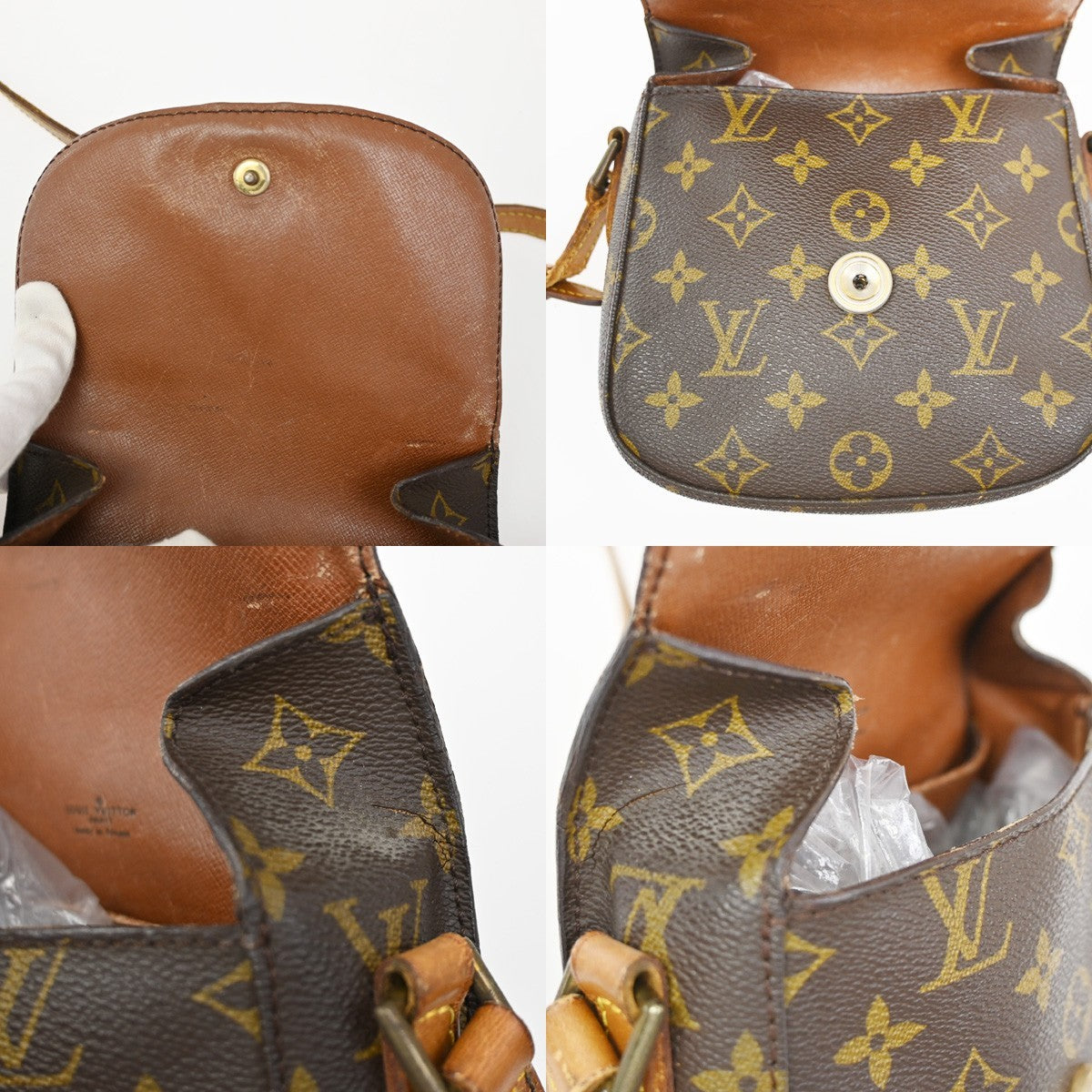 LOUIS VUITTON Mini Saint Cloud Shoulder Bag Monogram Leather BN M51244 64ZA075