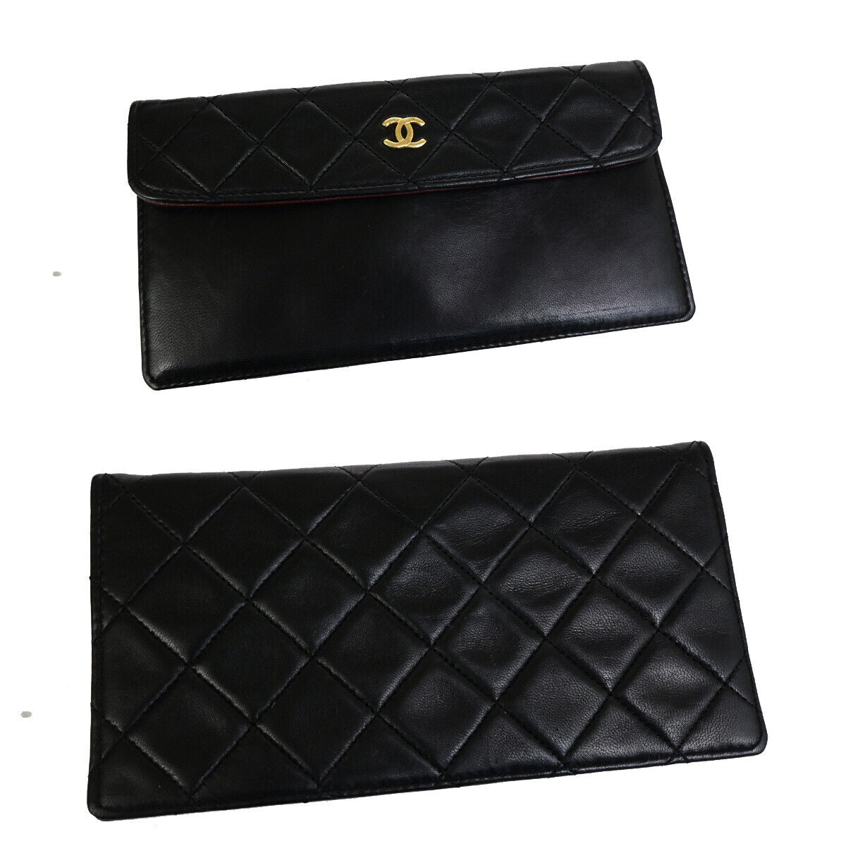CHANEL CC Matelasse 27 Chain Shoulder Bag Lambskin Leather Black GHW 391RK860