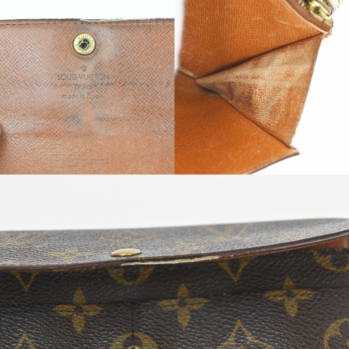 LOUIS VUITTON Porte Monnaie Credit Long Bifold Wallet Monogram BN M61725 02KD075