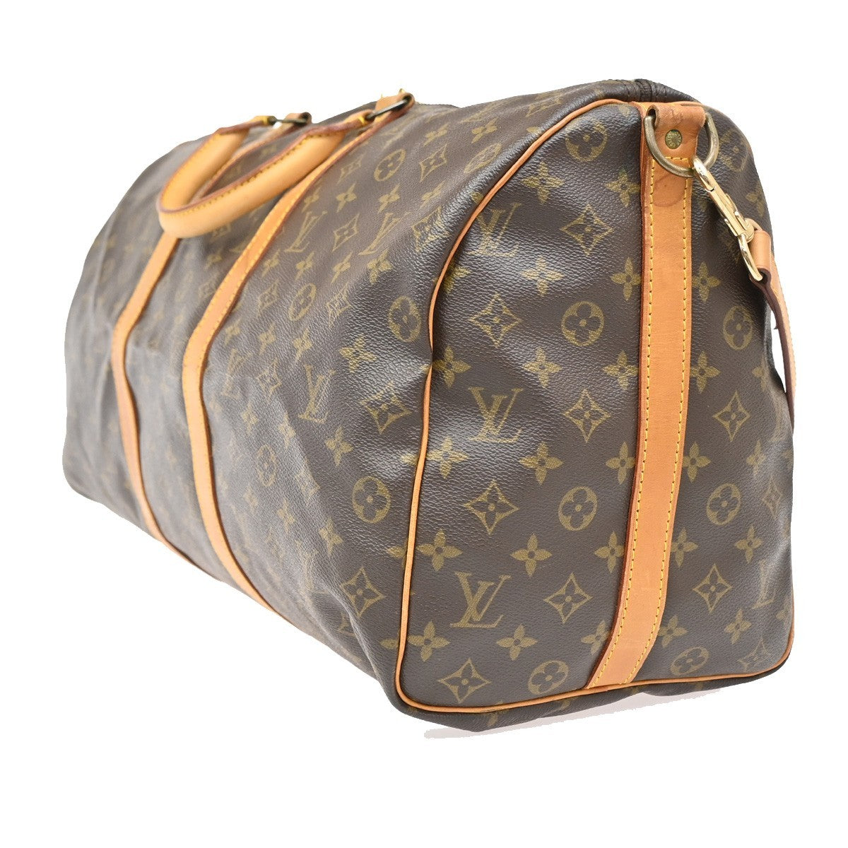LOUIS VUITTON Keepall Bandouliere 50 2Way Hand Bag Monogram Brown M41416 16EF936